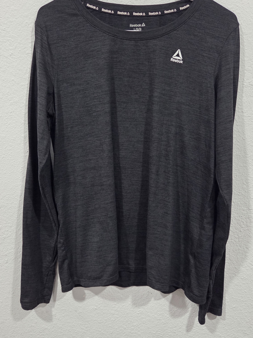 Reebok Women’s Long Sleeve Performance Tee - Charcoal Gray